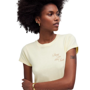 Madewell Women's Yellow Short Sleeve Tee